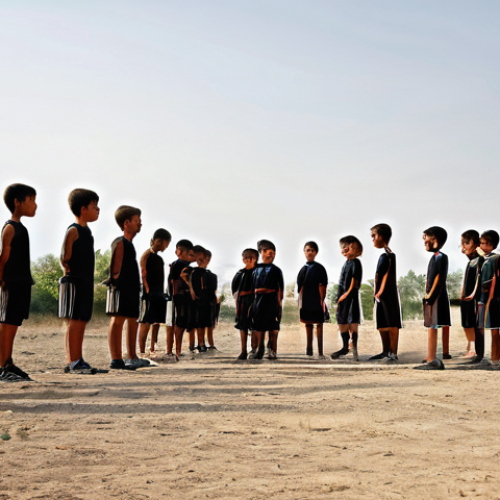 스파르타와 아테네 비교 - **Austerity and Discipline in the Spartan Agoge**
    A group of young Spartan boys, aged 7-12, are ...