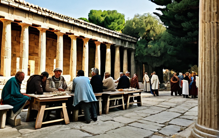 스파르타와 아테네 비교 - **Austerity and Discipline in the Spartan Agoge**
    A group of young Spartan boys, aged 7-12, are ...