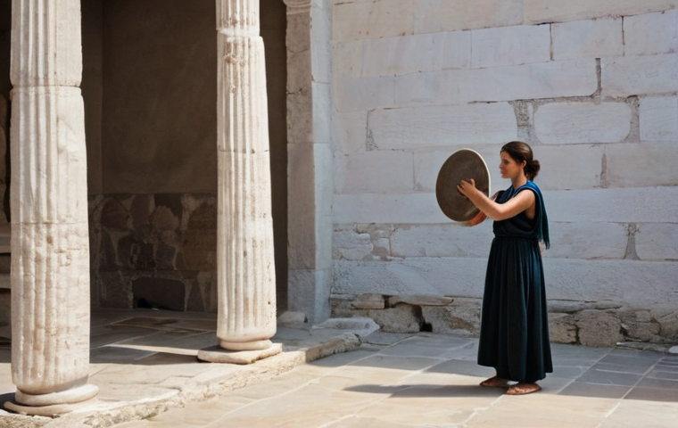 스파르타와 아테네 비교 - **Intellectual Discourse in the Athenian Agora**
    A bustling scene in the heart of the ancient At...
