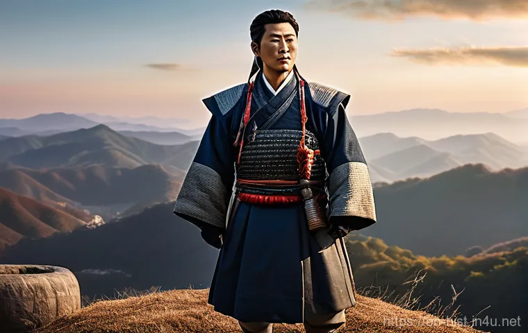 발해의 역사와 멸망 - **Prompt:** A historically accurate depiction of Dae Jo-yeong, the founder of Balhae, standing on a ...