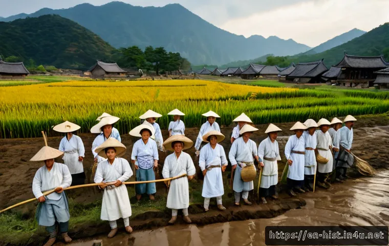 동학농민운동과 갑오개혁 - Photorealistic historical reenactment of the Donghak Peasant Revolution in late 19th-century rural K...